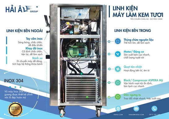 máy làm kem hải âu bền đẹp