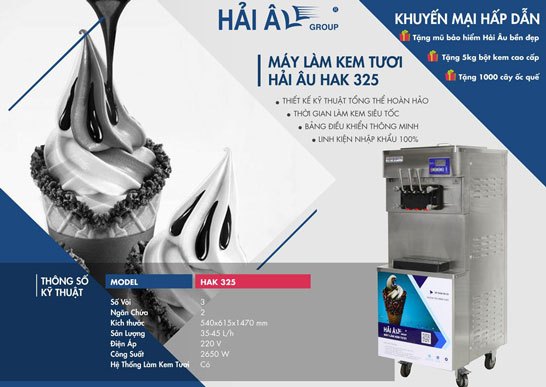 máy làm kem tươi hải âu