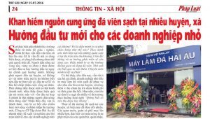 Khan hiếm nguồn cung đá viên sạch