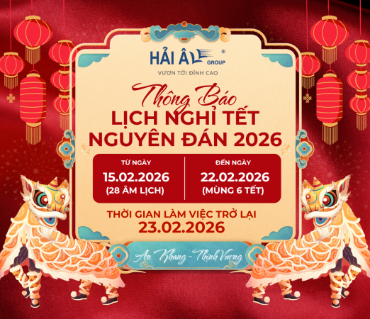 Hải Âu Group Thông Báo Lịch Nghỉ Tết Nguyên Đán 2026
