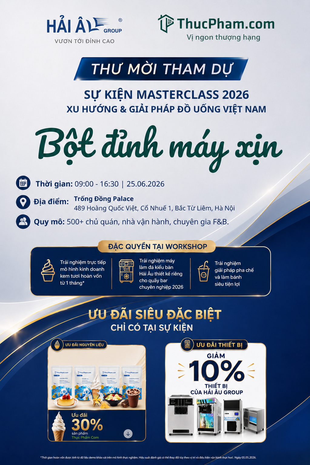 Masterclass 2026 sự kiện với sự góp mặt Hải Âu